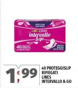 Vivo Supermercati 40 proteggislip ripiegati lines intervallo & go offerta