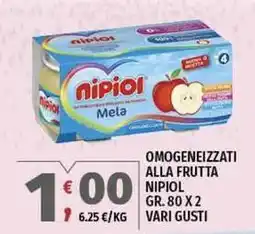 Vivo Supermercati Omogeneizzati alla frutta NIPIOL offerta