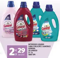 Vivo Supermercati Detersivo liquido lana e delicati/lavatrice GENERAL offerta