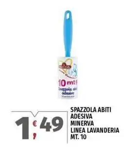 Vivo Supermercati Spazzola abiti adesiva minerva linea lavanderia mt. 10 offerta