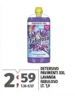 Vivo Supermercati Detersivo pavimenti xxl lavanda FABULOSO offerta