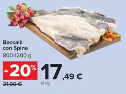Carrefour Baccalà con Spina offerta