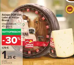 Carrefour Asiago DOP con Latte di Vacca Bruna offerta