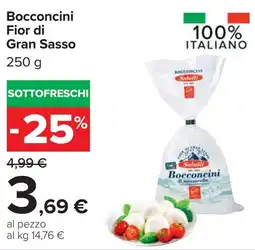 Carrefour Bocconcini Fior di Gran Sasso offerta