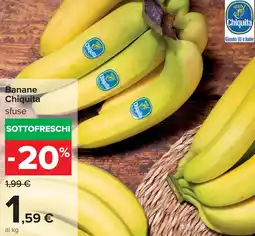 Carrefour Banane Chiquita offerta