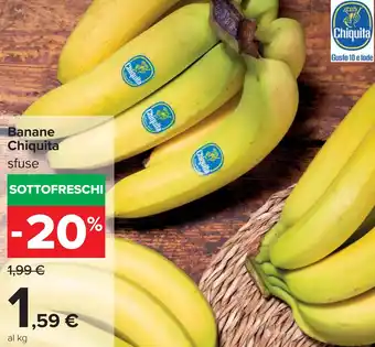 Carrefour Banane Chiquita offerta