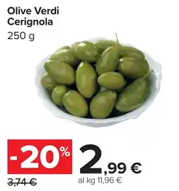 Carrefour Olive Verdi Cerignola offerta