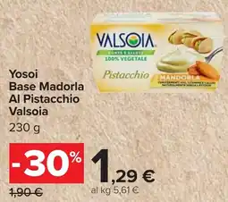 Carrefour Yosoi Base Madorla Al Pistacchio Valsoia offerta