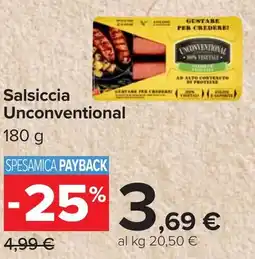 Carrefour Salsiccia Unconventional offerta