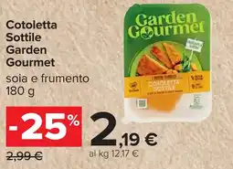 Carrefour Cotoletta Sottile Garden Gourmet offerta