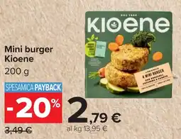 Carrefour Mini burger Kioene offerta