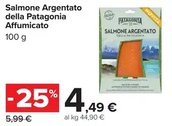 Carrefour Salmone Argentato della Patagonia Affumicato offerta