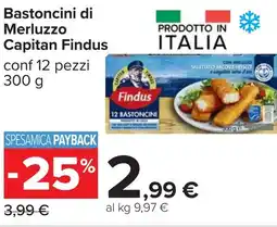 Carrefour Bastoncini di Merluzzo Capitan Findus offerta
