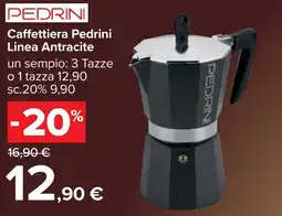 Carrefour PEDRINI Caffettiera Pedrini Linea Antracite offerta