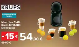 Carrefour KRUPS Macchina Caffè Krups KP1A3BK Dolcegusto offerta