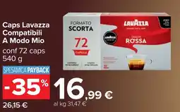 Carrefour Caps Lavazza Compatibili A Modo Mio offerta