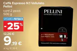 Carrefour Caffè Espresso N.1 Vellutato Pellini offerta
