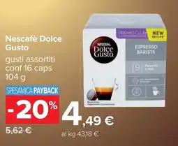 Carrefour Nescafè Dolce Gusto offerta