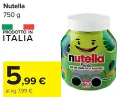 Carrefour Nutella offerta