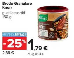 Carrefour Brodo Granulare Knorr offerta