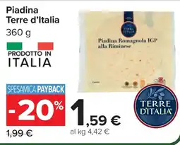 Carrefour Piadina Terre d'Italia offerta