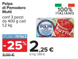 Carrefour Polpa di Pomodoro Mutti offerta