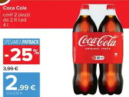 Carrefour Coca Cola conf 2 pezzi offerta