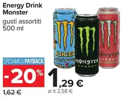 Carrefour Energy Drink Monster offerta