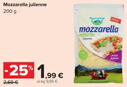 Carrefour Mozzarella julienne offerta