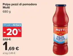 Carrefour Polpa pezzi di pomodoro Mutti offerta