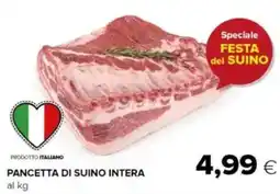 Oasi Pancetta di suino intera al kg offerta