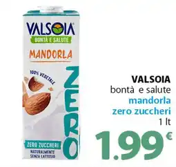 Famila Superstore VALSOIA bontà e salute mandorla zero zuccheri offerta