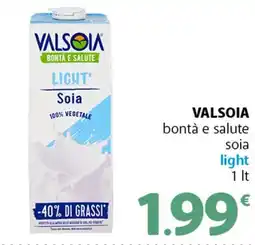 Famila Superstore VALSOIA bontà e salute soia light offerta
