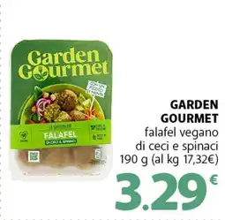 Famila Superstore GARDEN GOURMET falafel vegano di ceci e spinaci offerta