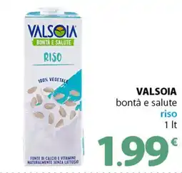 Famila Superstore VALSOIA bontà e salute riso offerta