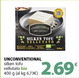 Famila Superstore UNCONVENTIONAL silken tofu vellutato bio offerta