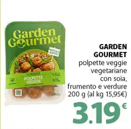 Famila Superstore GARDEN GOURMET polpette veggie vegetariane con soia, frumento e verdure offerta