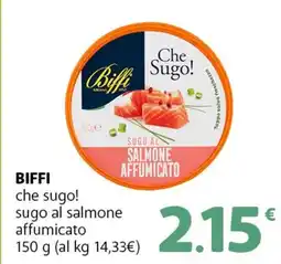 Famila Superstore BIFFI che sugo! sugo al salmone affumicato offerta