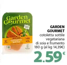 Famila Superstore GARDEN GOURMET cotoletta sottile vegetariana di soia e frumento offerta