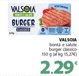 Famila Superstore VALSOIA bontà e salute burger classico offerta