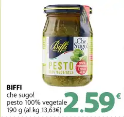 Famila Superstore BIFFI che sugo! pesto 100% vegetale offerta