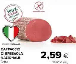 Oasi Carpaccio di bresaola nazionale l'etto offerta