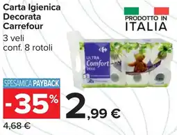 Carrefour Carta Igienica Decorata Carrefour offerta