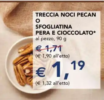 TRECCIA NOCI PECAN O SFOGLIATINA PERA E CIOCCOLATO