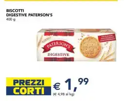 Esselunga Biscotti Digestive PATERSON'S offerta