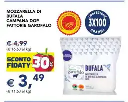 Esselunga MOZZARELLA DI BUFALA CAMPANA DOP FATTORIE GAROFALO offerta