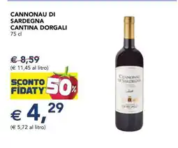 Esselunga Cannonau di Sardegna Cantina Dorgali offerta