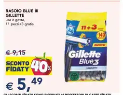 Esselunga RASOIO BLUE III GILLETTE offerta