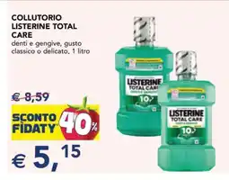 Esselunga COLLUTORIO LISTERINE TOTAL CARE offerta