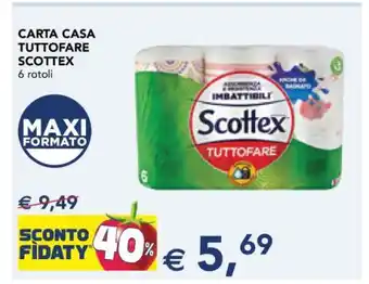 Esselunga CARTA CASA TUTTOFARE SCOTTEX offerta